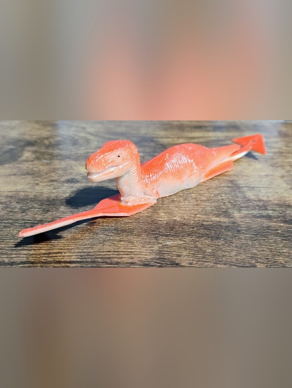 Orange Dinosaur Finger Toy